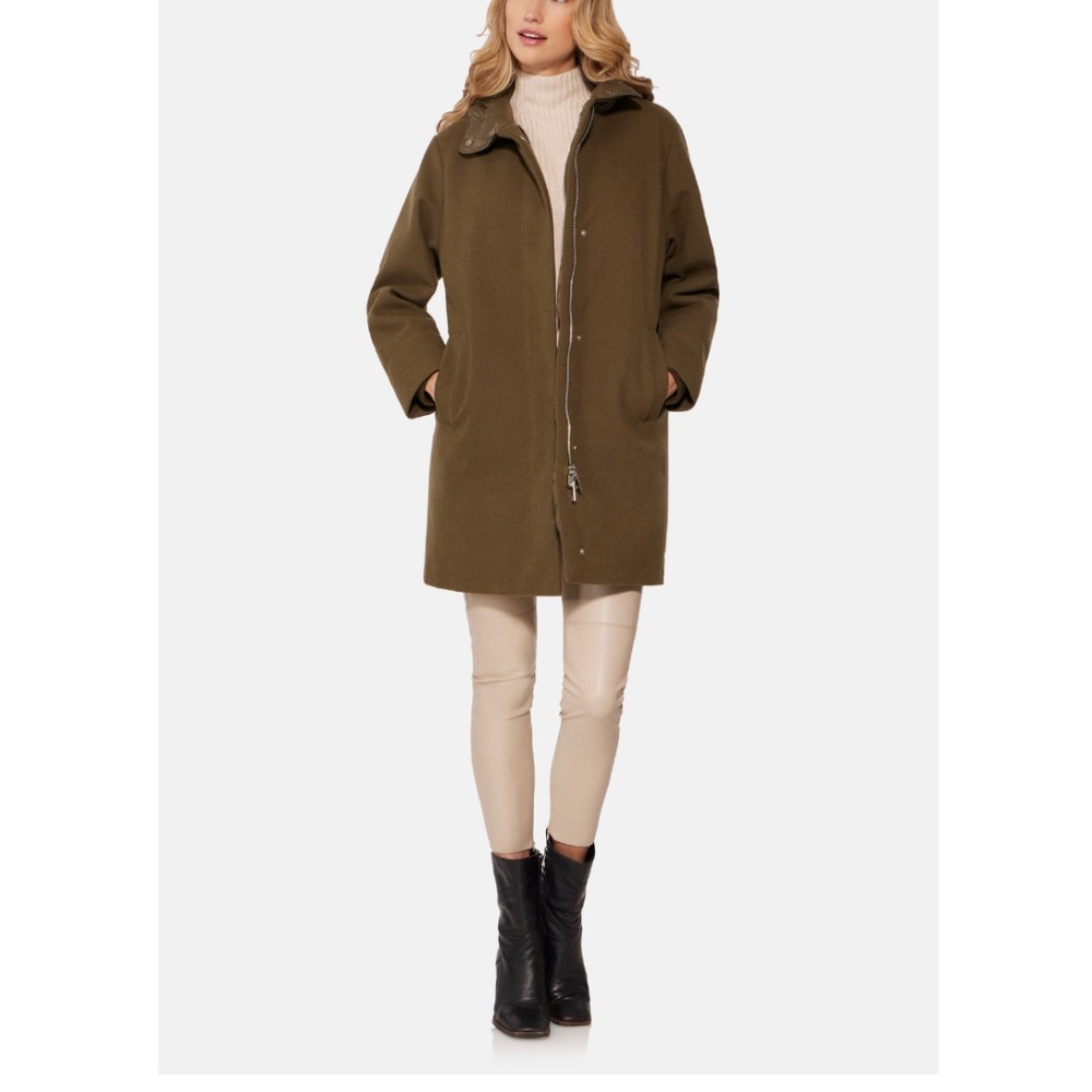 Nwt | Norwegian Wool Cashmere Wool Hooded Down Parka | Sz M — image 4 of 7
